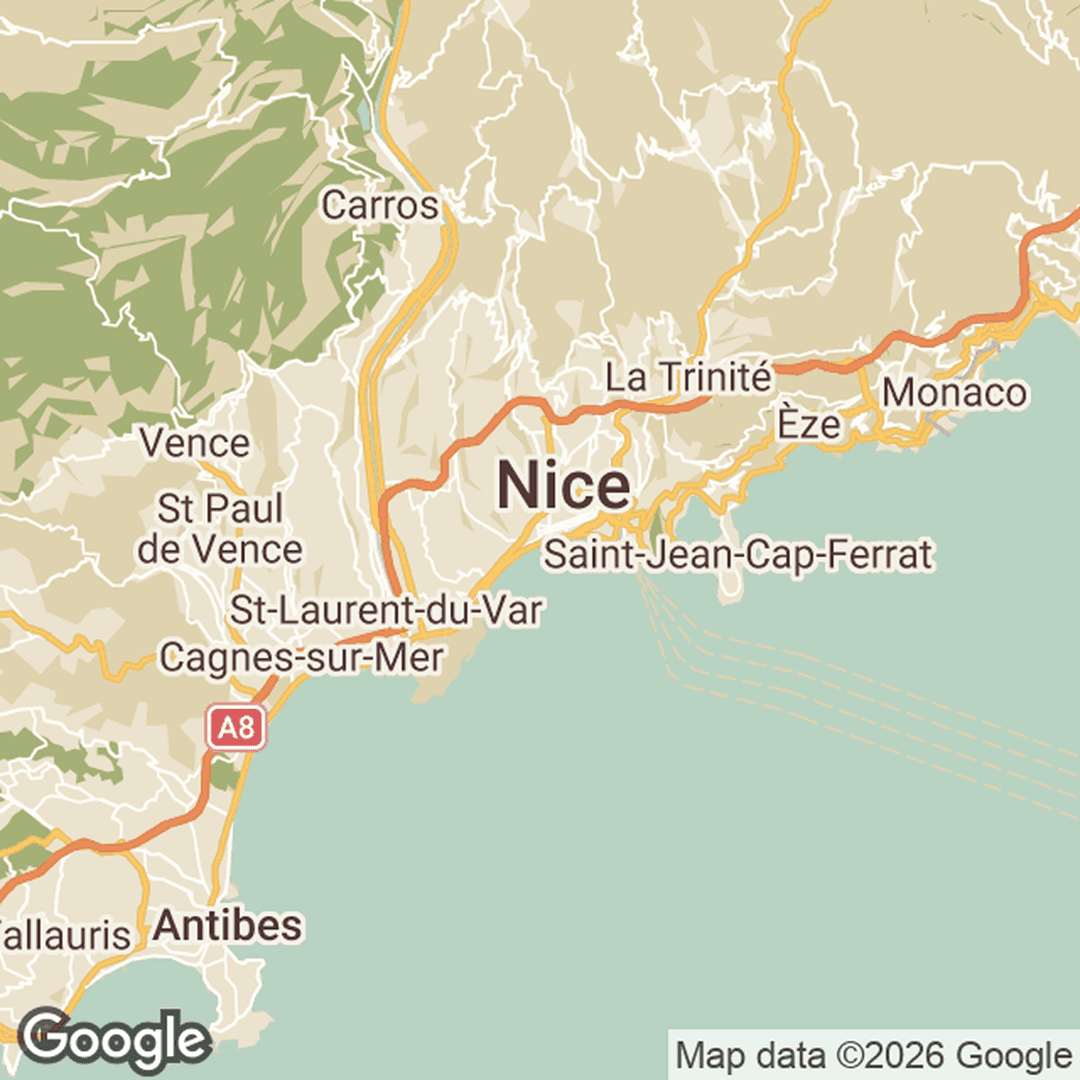 Cote d'Azure Nice Monaco Alpes-Maritimes Cagnes area